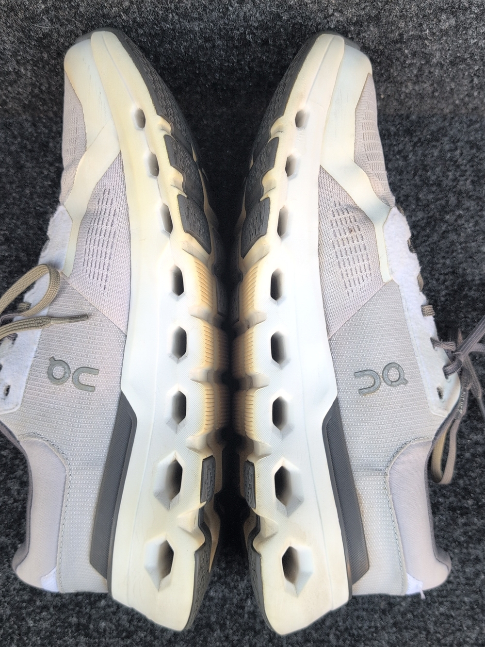 On Cloudrunner 2 Sneakers Mens 10.5 White Gray Athletic Road Trail Running Shoes - Picture 6 of 10